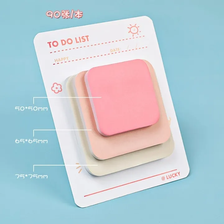 Macaron Color Combination To Do List Sticky Notes