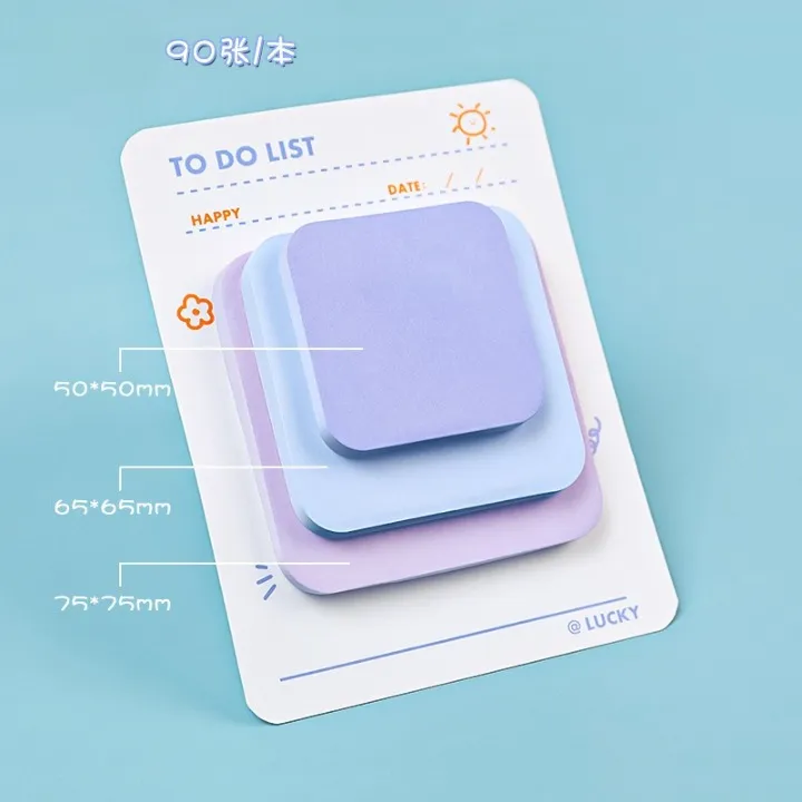 Macaron Color Combination To Do List Sticky Notes