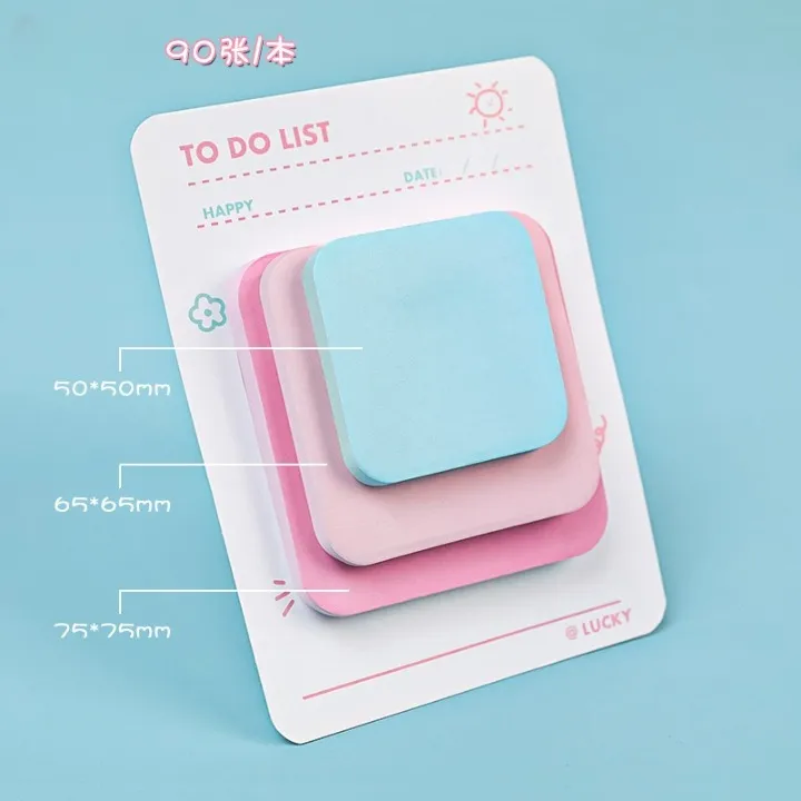 Macaron Color Combination To Do List Sticky Notes