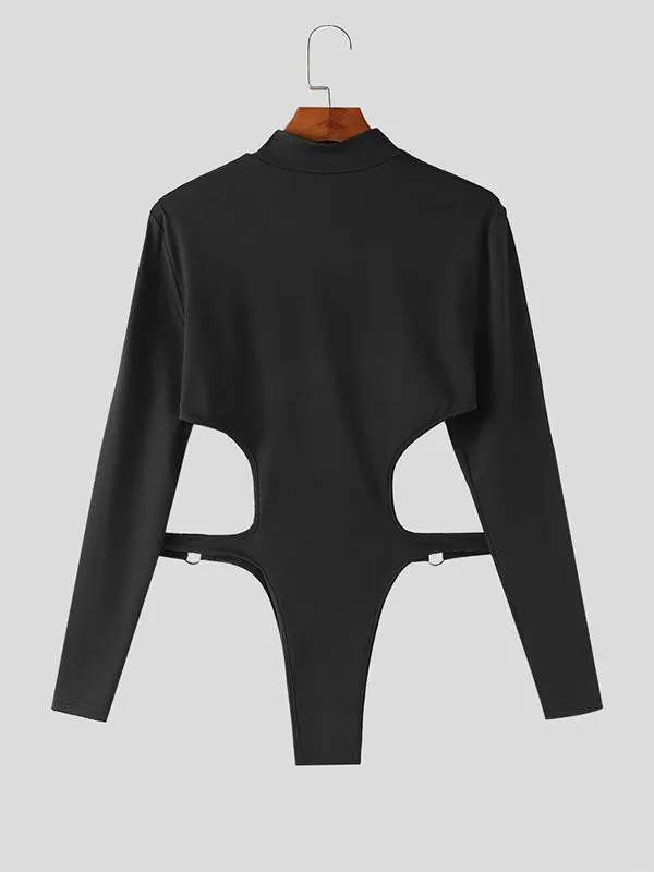 Mens Cutout Deconstruction Ring Linked Bodysuit SKUK39086