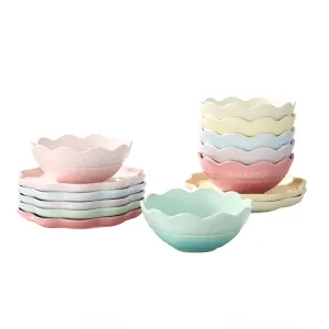 Set of Kitchenware: Mocarose Bowls and Plates Collection