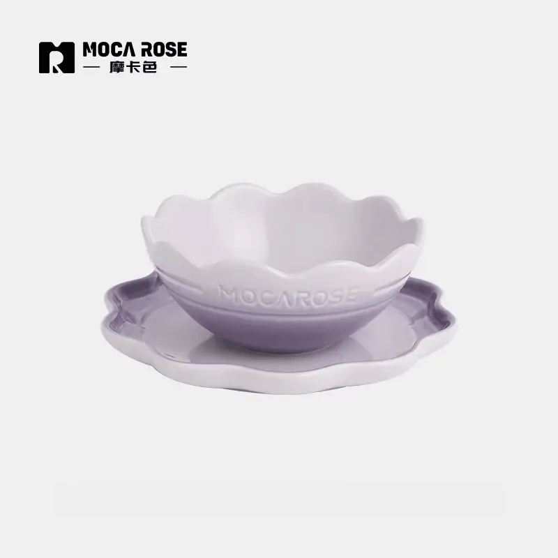 Set of Kitchenware: Mocarose Bowls and Plates Collection