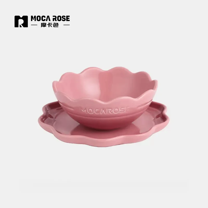 Set of Kitchenware: Mocarose Bowls and Plates Collection