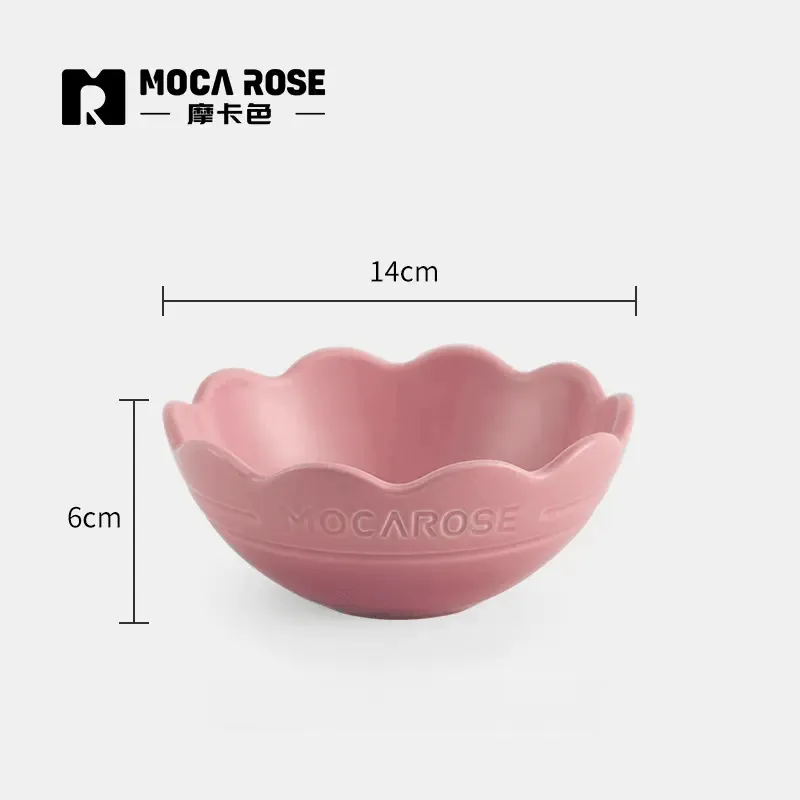 Set of Kitchenware: Mocarose Bowls and Plates Collection