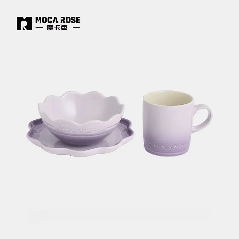 Set of Kitchenware: Mocarose Bowls and Plates Collection