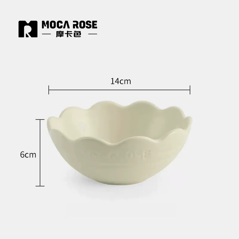 Set of Kitchenware: Mocarose Bowls and Plates Collection