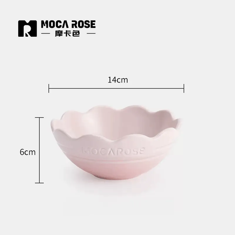 Set of Kitchenware: Mocarose Bowls and Plates Collection