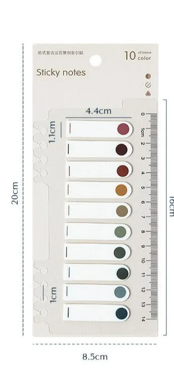 Morandi Color Index Sticky Notes