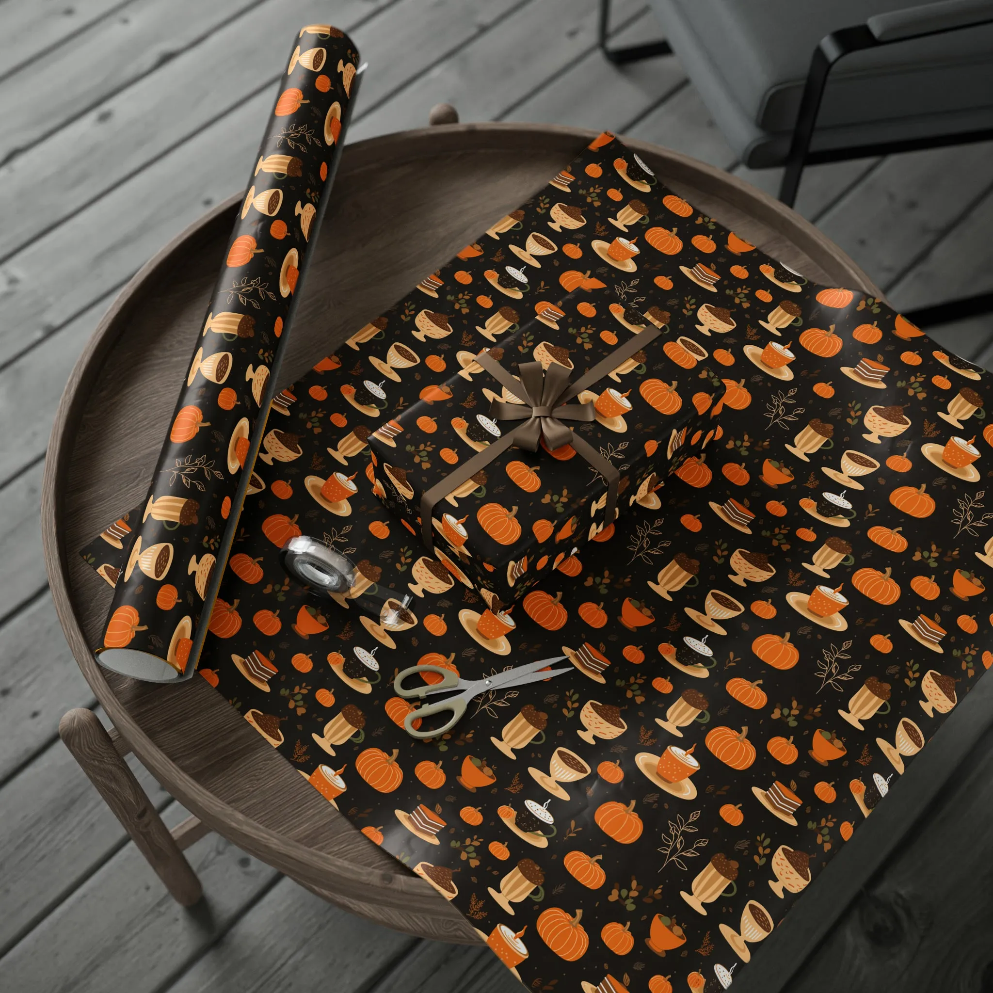 More Pumpkin Spice Wrapping Paper