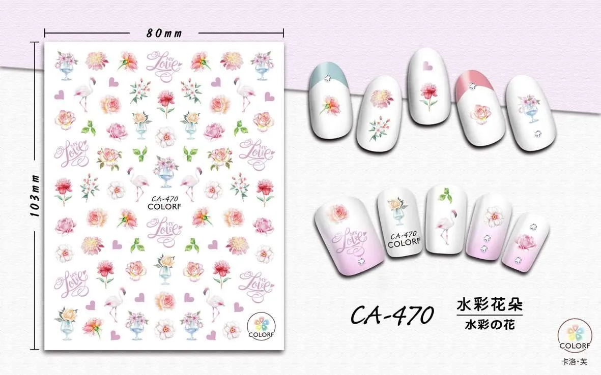 Nail Art Stickers CA COLORF