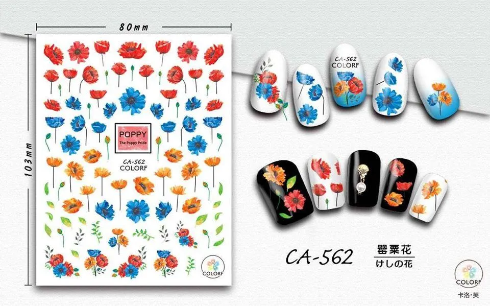 Nail Art Stickers CA COLORF