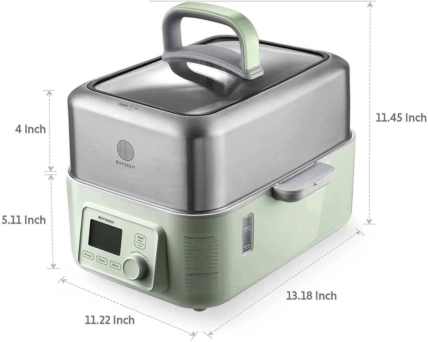 (OPEN BOX) Electric Food Steamer, 5QT (Stew Pots Not Included)