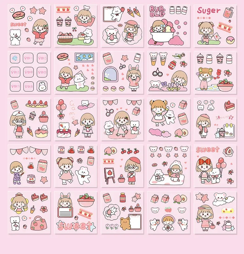 PET Girl Cute Gift MOMO Stickers Box