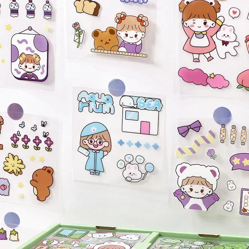 PET Girl Cute Gift MOMO Stickers Box