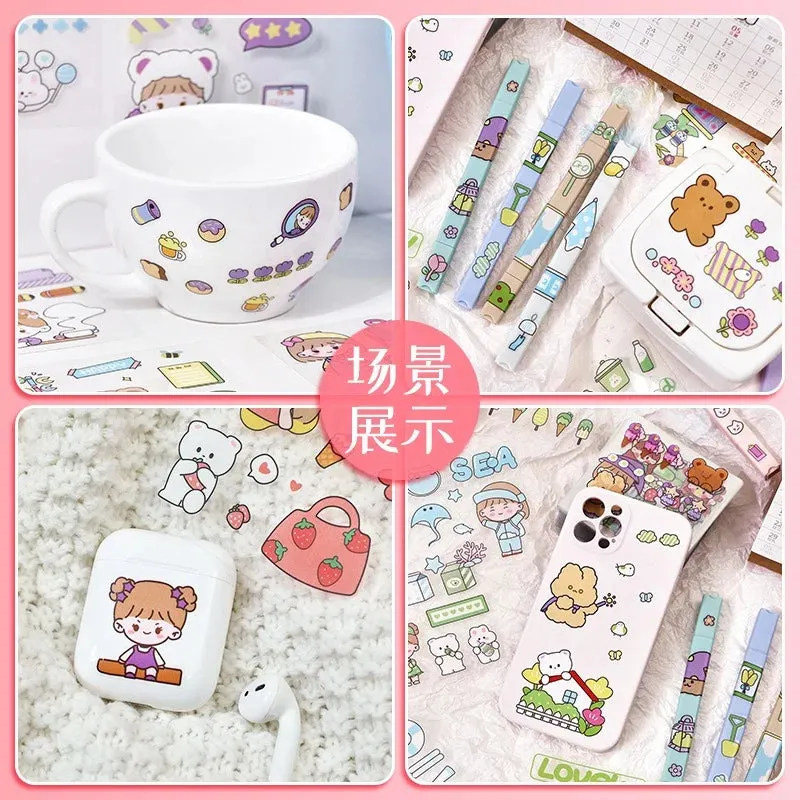 PET Girl Cute Gift MOMO Stickers Box