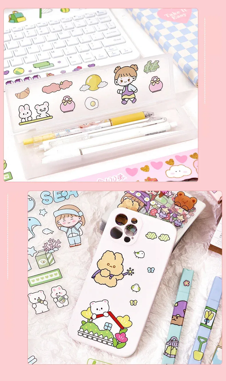 PET Girl Cute Gift MOMO Stickers Box