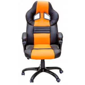 PRO-X SERIES/ 8706 GAMING CHAIR (BLACK & ORANGE)