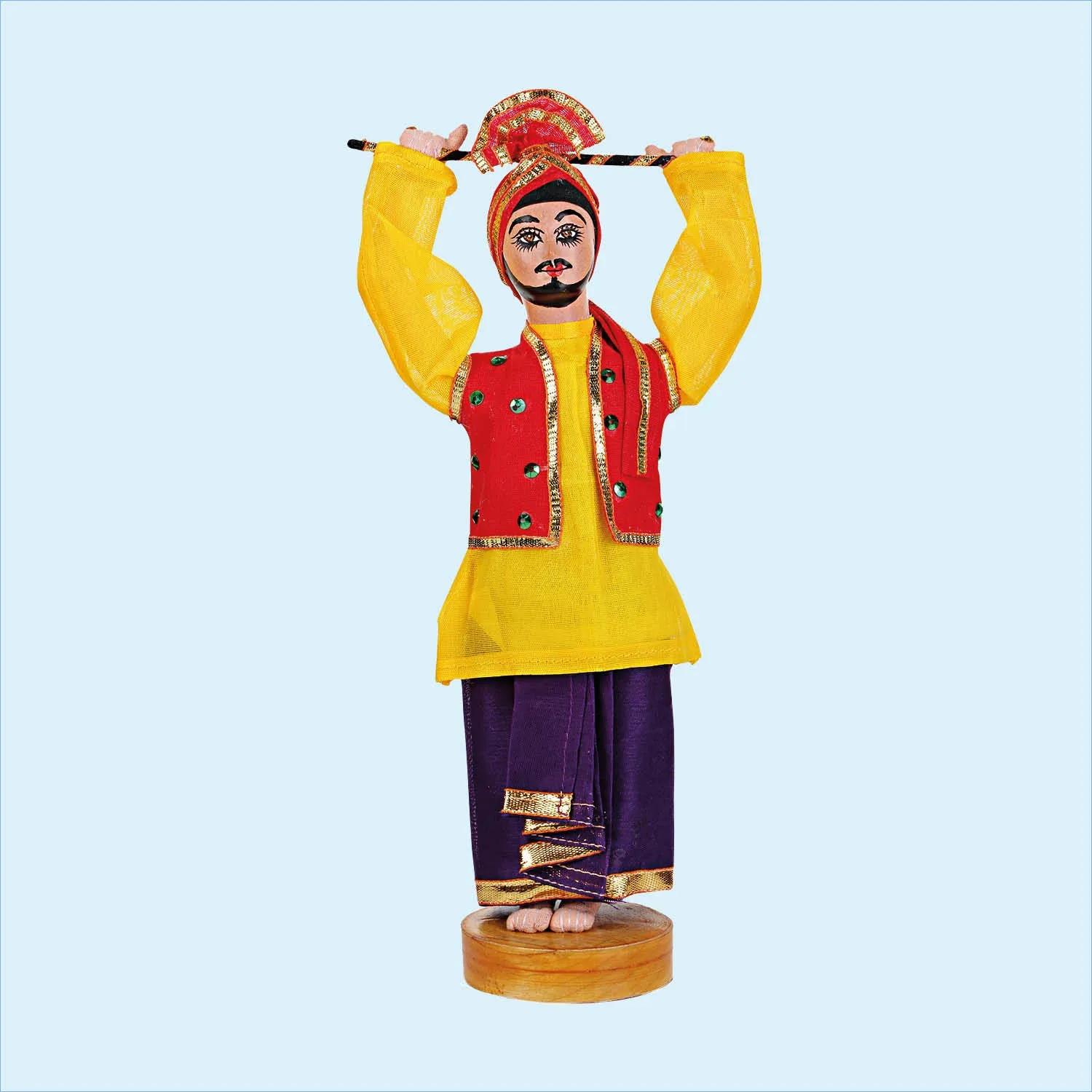 Punjabi Male Doll Dancer 9 in (Assorted Colours)