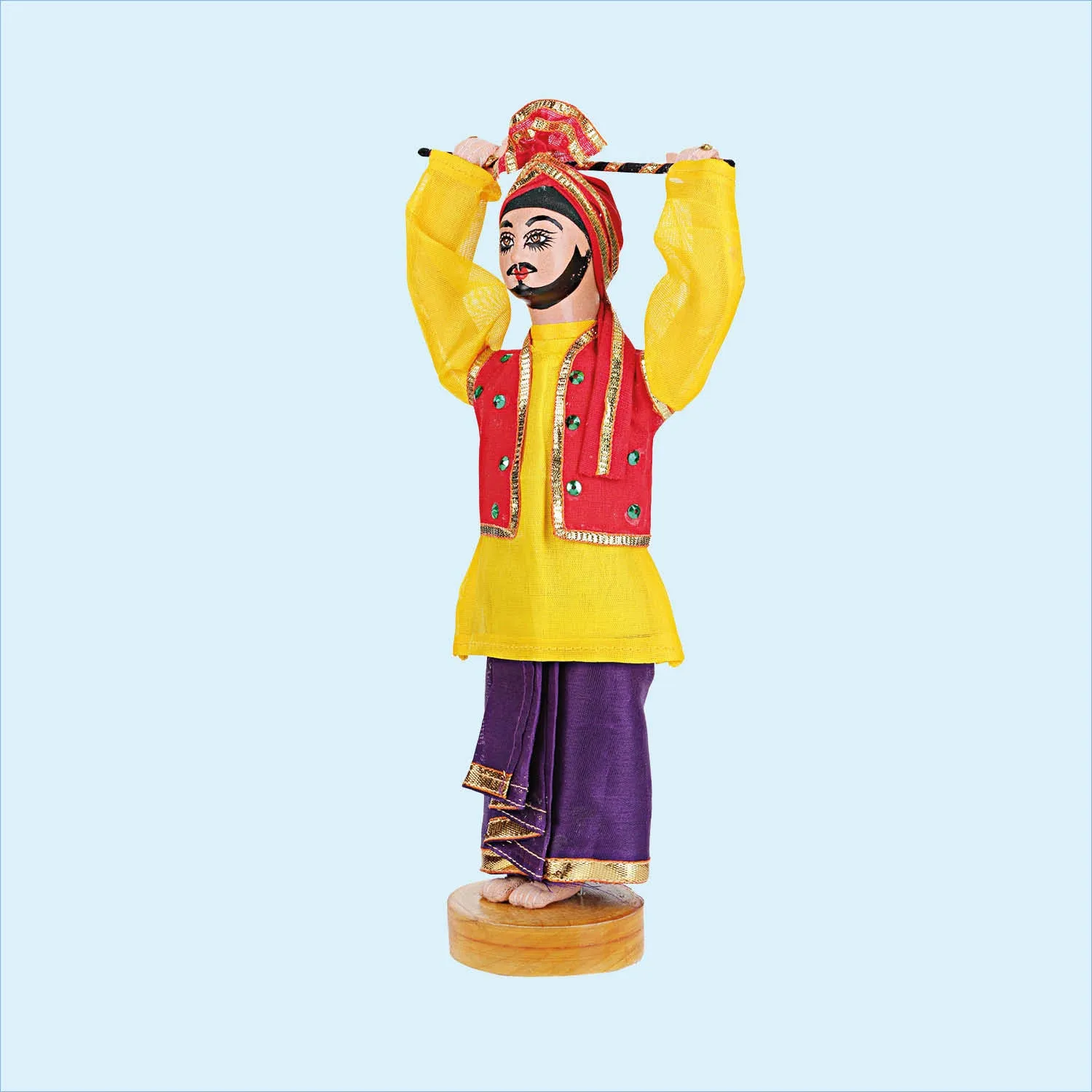 Punjabi Male Doll Dancer 9 in (Assorted Colours)