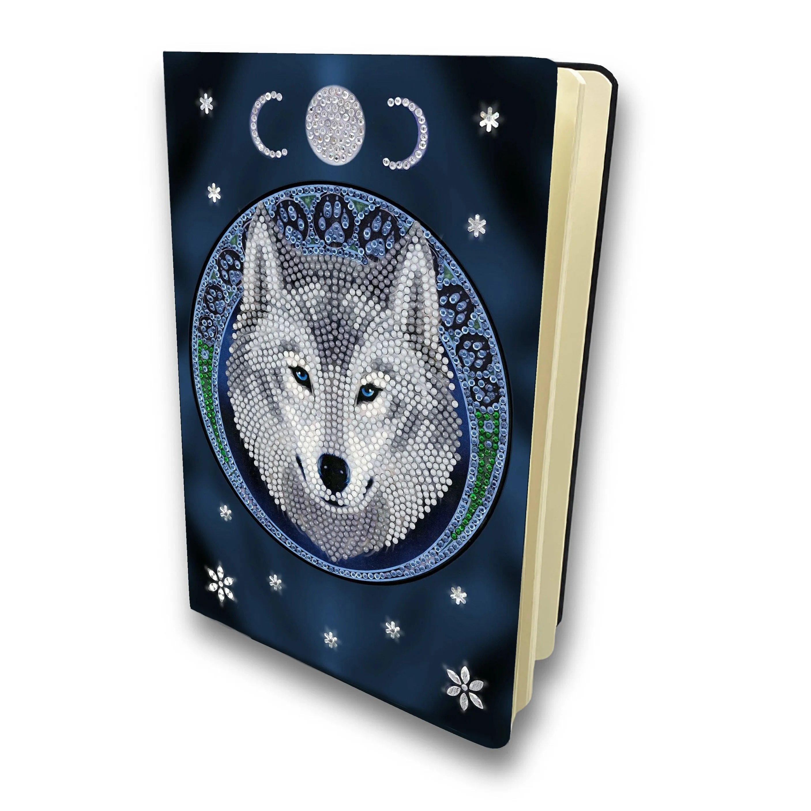 "Lunar Wolf" by Anne Stokes Crystal Art Notebook 26x18cm