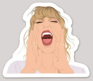 Screaming Taylor Sticker