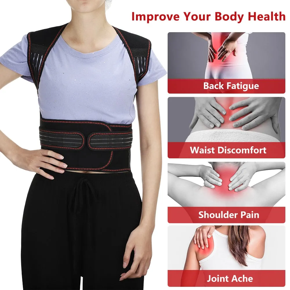 Self-heating Magnetic Support Belt Shoulder/ Back /Neck Massager