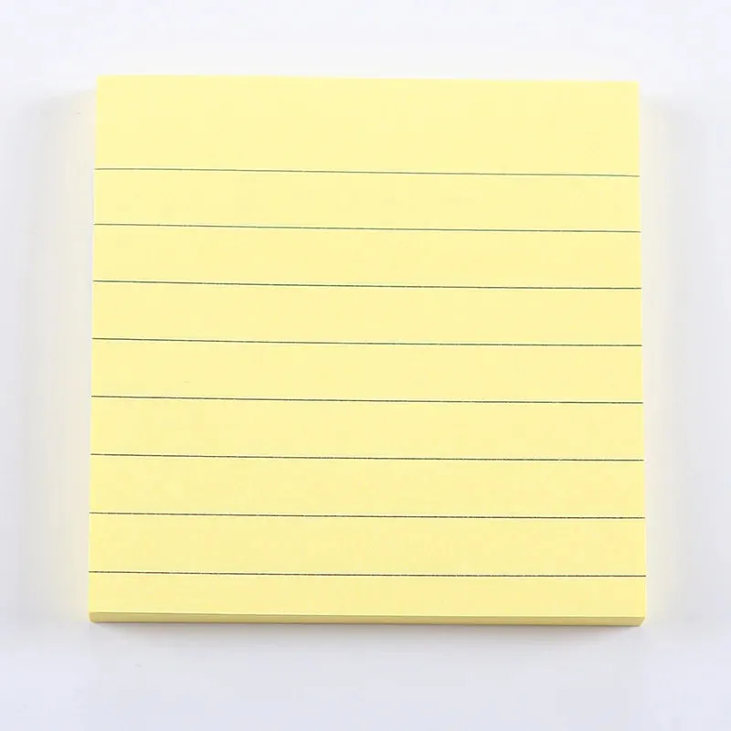 Simple Lined Yellow Sticky Notes Pad