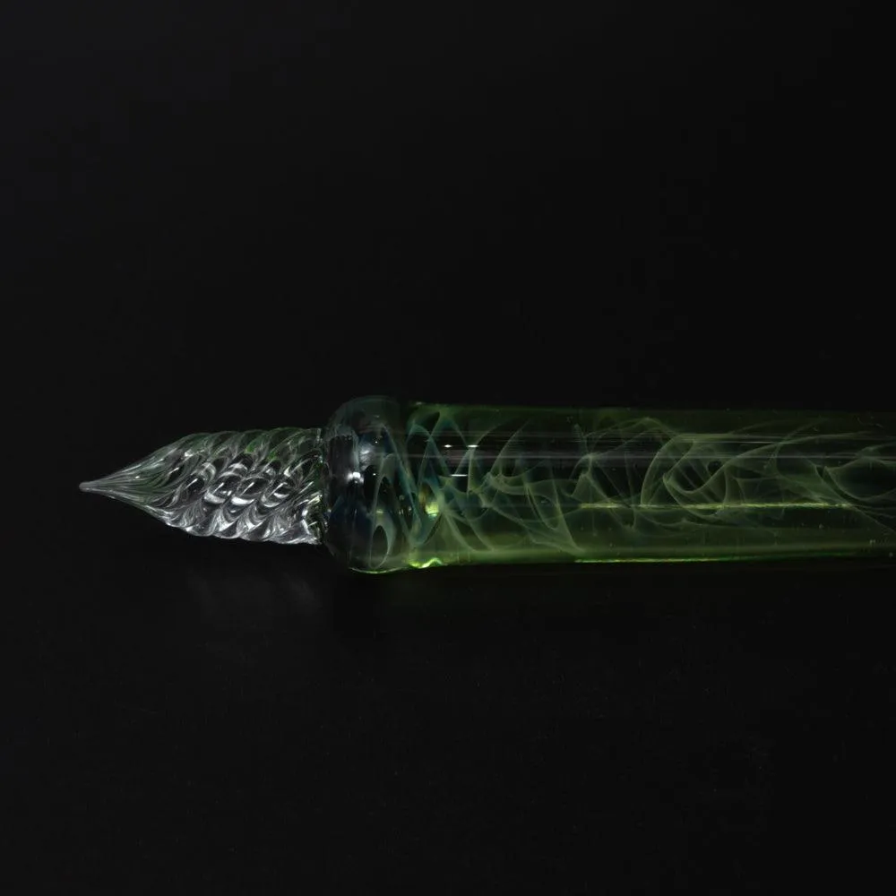 Smoke in Verdure Glass Dip Pen