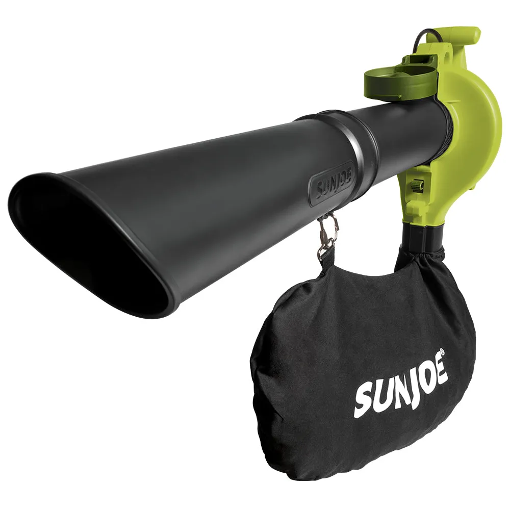 Sun Joe SBJ603E 3-in-1 Electric Blower | 240 MPH | 13 Amp | Vacuum | Mulcher