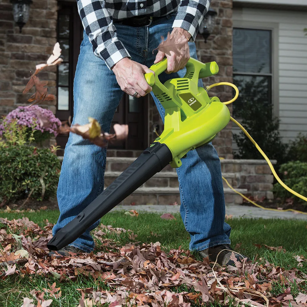 Sun Joe SBJ603E 3-in-1 Electric Blower | 240 MPH | 13 Amp | Vacuum | Mulcher