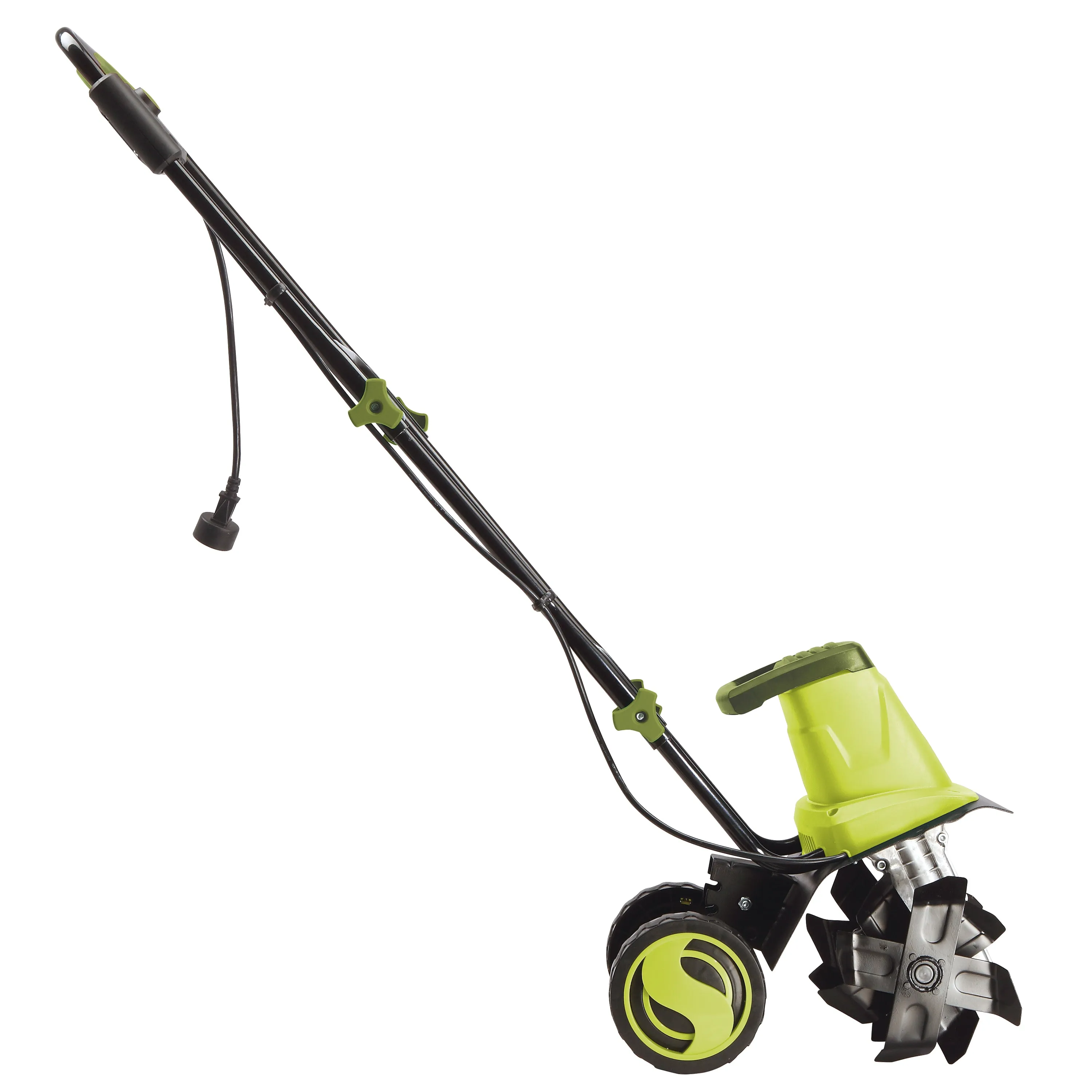 Sun Joe TJ602E Electric Garden Tiller   Cultivator | 12-inch | 8-Amp | 3-Position Height Adjustment