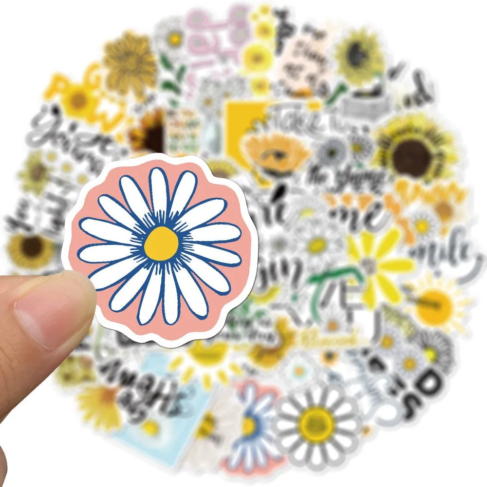 Sunflower Series Stickers Pack - Set of 50