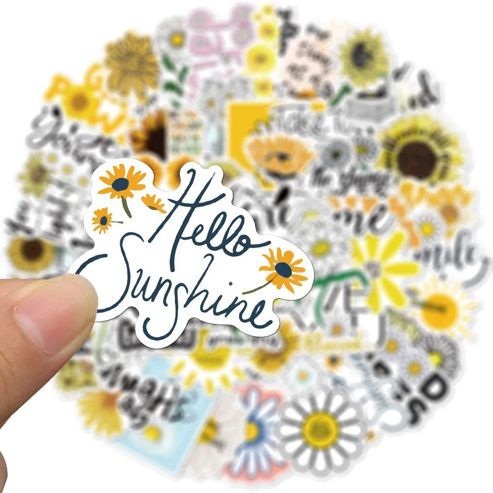 Sunflower Series Stickers Pack - Set of 50