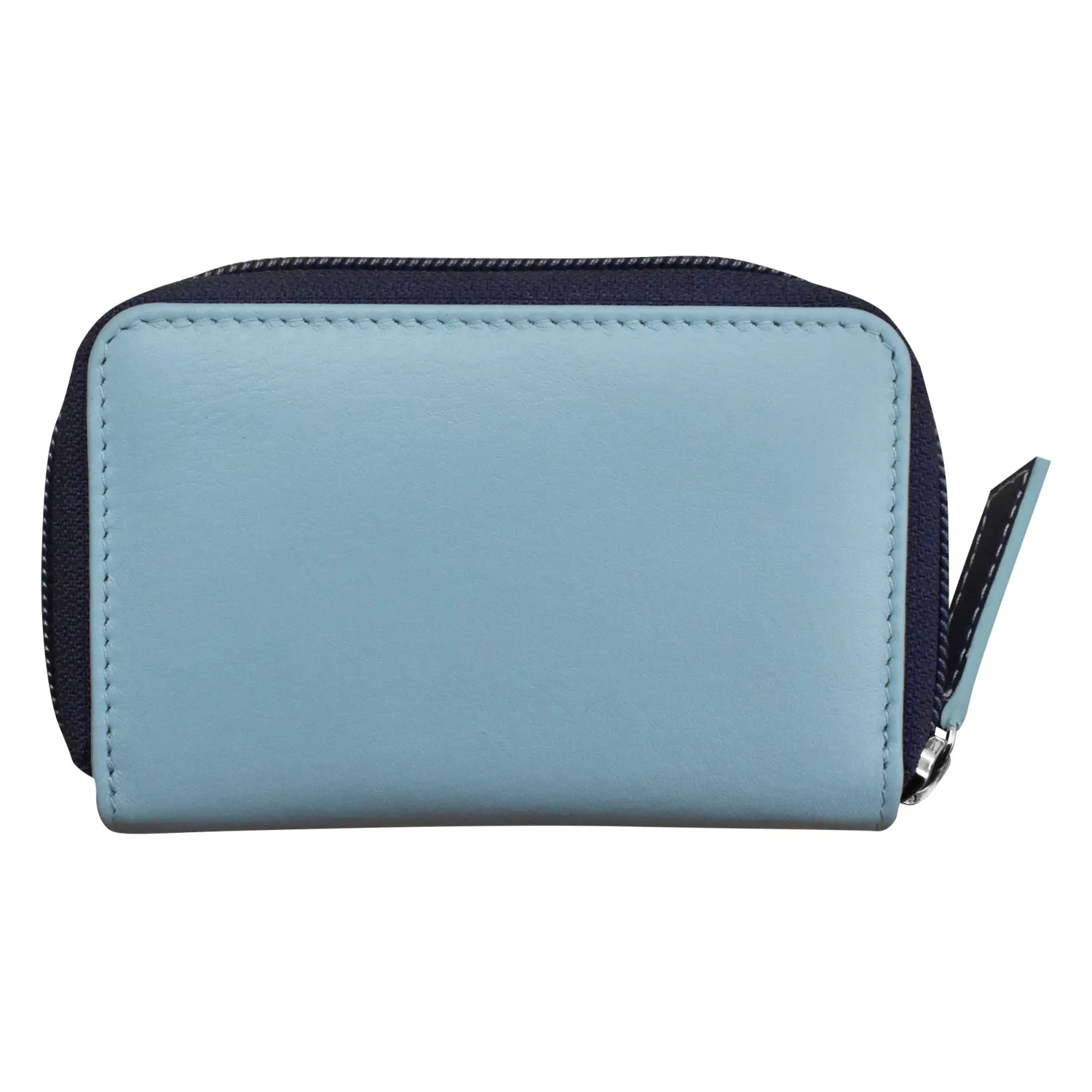 Two Tone Zip Around Pouch