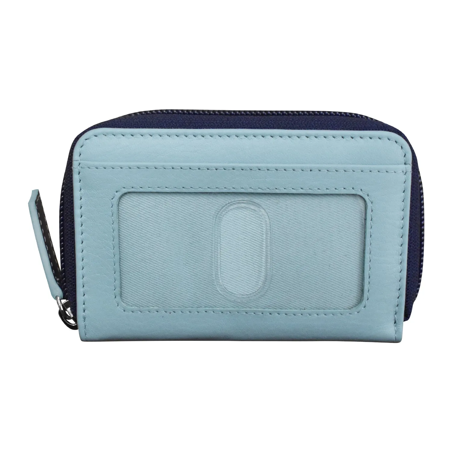 Two Tone Zip Around Pouch