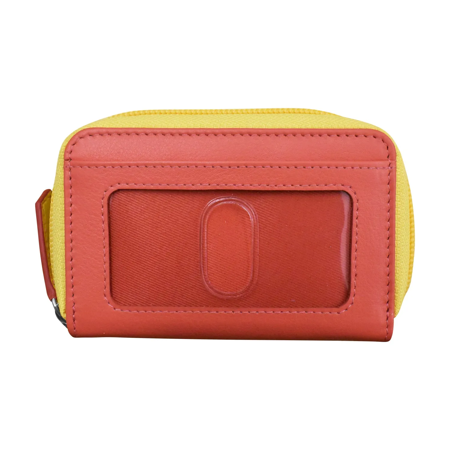 Two Tone Zip Around Pouch