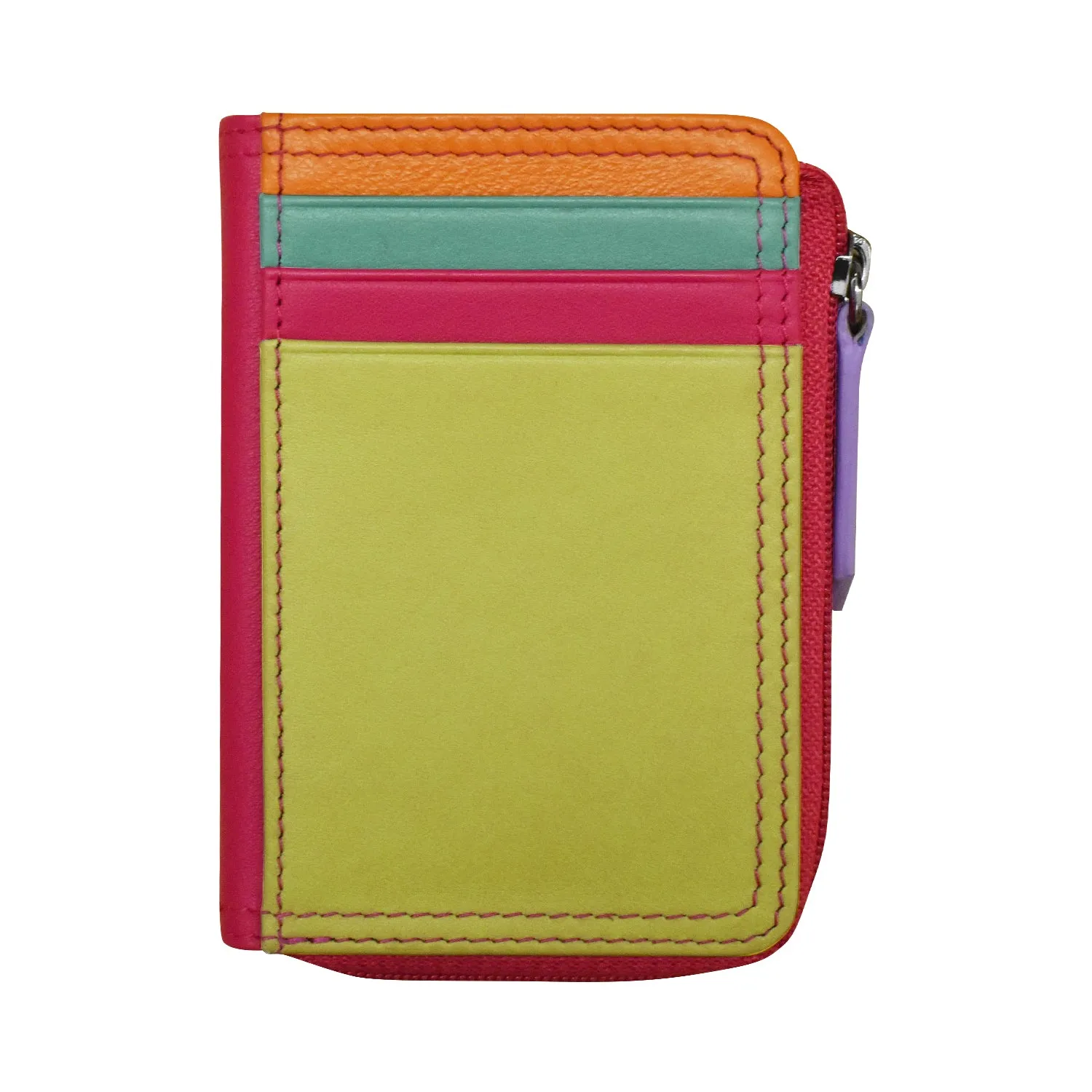 Vertical Zip Card Wallet