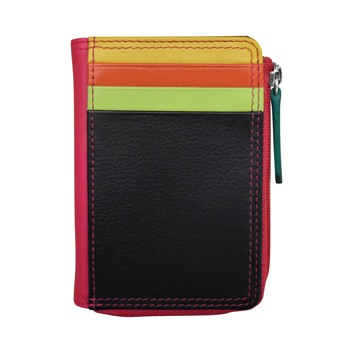 Vertical Zip Card Wallet