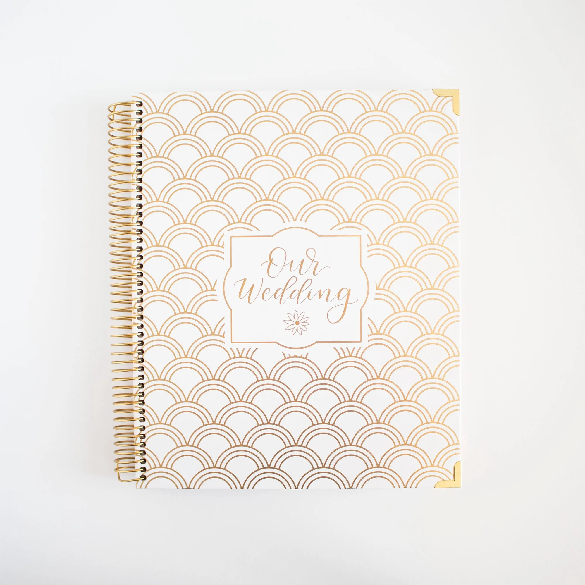 Wedding Planner & Calendar, Gold Scallops