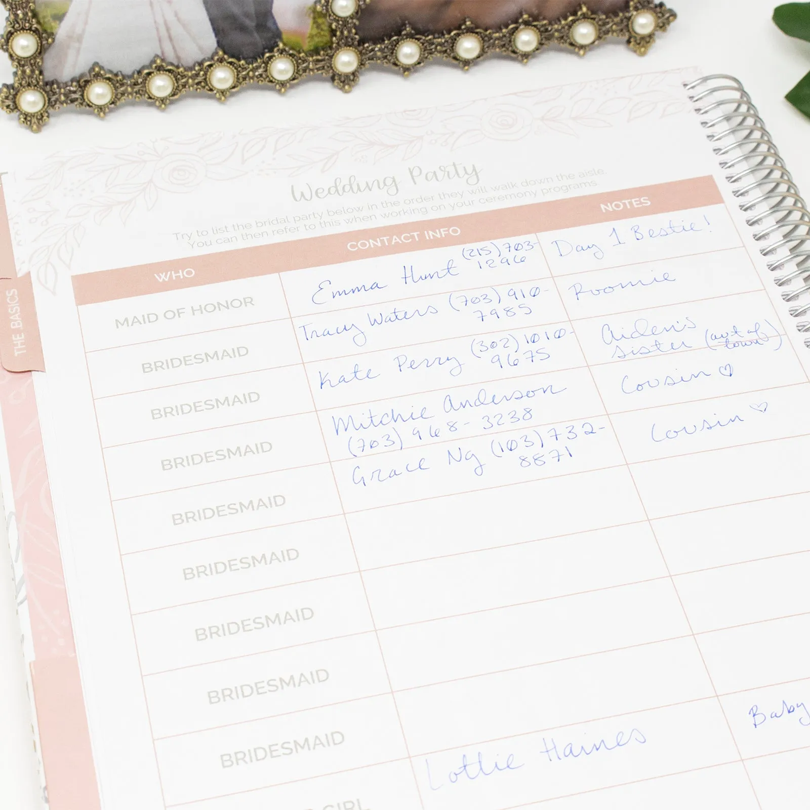 Wedding Planner & Calendar, Silver Floral