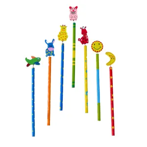 Wooden Cartoon Animal Design Pencils-1(Random design will be send)